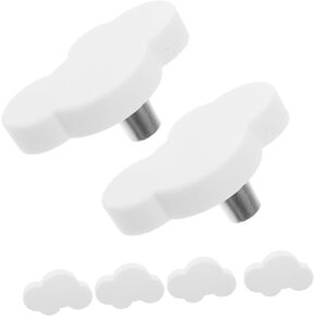 4sets Rubber Cabinet Knob Cabinet Pulls Finger Pulls Dresser Knobs Wardrobe Modern 6pcs*4