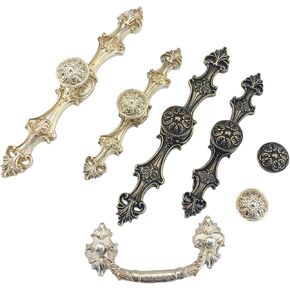 Handle for Furniture Hardware Kitchen Cabinets Door Vintage Handle Drawer Wardrobe Cupboard Dresser Pulls 2Pcs(Antique Bronze 165mm)