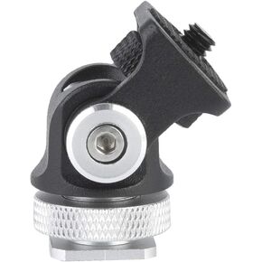 Mini Hot Shoe Mount Microphone Flash Holder 1/4 Inch Screw Camera Bracket