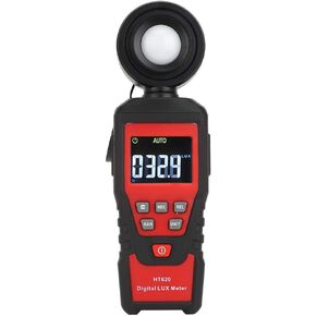 Digital Luxmeter Portable Light Meter with Backlight Display Rotating Probe for Indoor Outdoor Illumination Testing Material ABS
