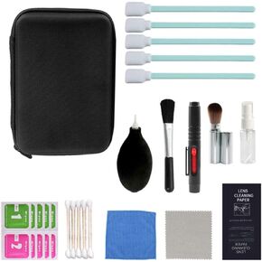 Camera Cleaning Kit Material, Soft and Smooth, for DSLR Camera Sensor Lens Accessories Cleaning Tools, Convenient Carrying Case