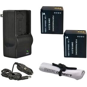 High Capacity Batteries (2 Units) + AC/DC Travel Charger Compatible with Olympus Stylus Tough-8010