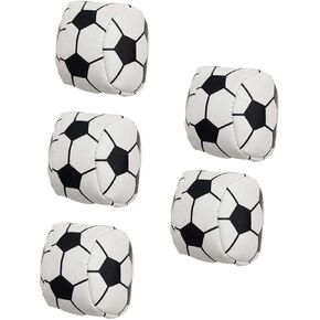 VICASKY 5pcs Soccer Shaped Sandbags for Boy Girl Hand-Eye Coordination Toy for Indoor and and Design Fun for Boys and Girls