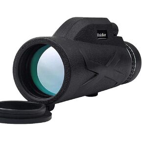 Monocular Telescope Prism Waterproof Fog Proof Zoom Monocular Telescope with Phone Adapter Tripod