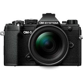 Olympus OM System OM-5 Camera Body with 12-45mm Lens (Black) (Renewed)