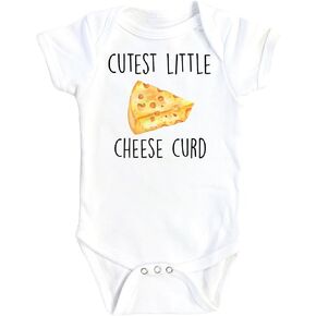 Cheese Curd - Baby Boy Girl Clothes Infant Bodysuit Funny Cute Newborn