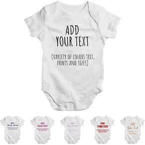 People People Customize Unisex Baby Onesie Beanies - Personalized Girl Boy Bodysuit Gift C03