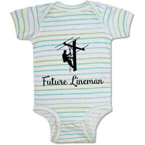 Cute Rascals Baby Bodysuit Future Lineman Style C Boy & Girl Baby Clothes Funny Cotton