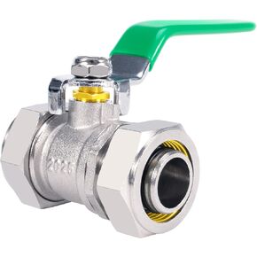 3/4"×3/4" Air Shut-Off Valve, Shop/Garage Air Line Fittings for Rapid Air System, Air Hose Fittings Fit for Compressed Air Piping, Brass Ball Valve, 200psi Working Pressure