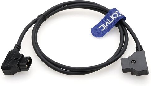 Eonvic Power Extension Cable Dtap Male to Male for DSLR Rig Battery Bauer V-Mount Gold Mount Battery (Black, 2M) in Saudi Arabia
