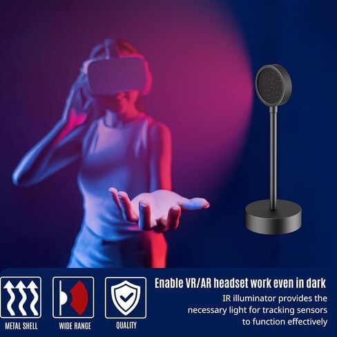Upgraded IR Light for VR - Compatible with Quest 3s,Quest 3,Quest 2,Quest, PSVR2,Desktop IR Fill Illuminator,Enhanced Hand Tracking,Improved Handle Sensitivity (Adapter Included) in Saudi Arabia