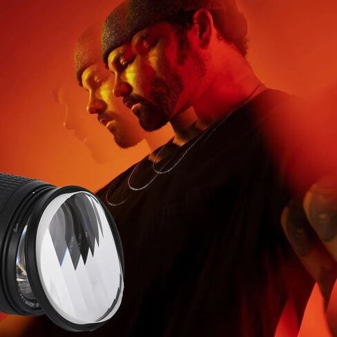 Prism Photography Filter Special Effects Glass Linear Filter Foreground Blur Film Props 77/82mm Camera Accessories(82mm) in Saudi Arabia