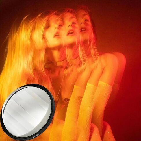 Prism Photography Filter Special Effects Glass Linear Filter Foreground Blur Film Props 77/82mm Camera Accessories(82mm) in Saudi Arabia