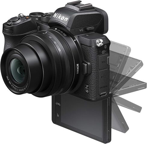 Nikon Z50 Digital Digital Camera W/Nikkor Z 16-50 مم و 50-250 مم + ذاكرة متطرفة 128 جيجابايت ، مصباح LED ، مرشحات ، حالة حبال ، جراب قبضة ، وأكثر من ذلك (حزمة صور محترفة) (متجددة) in Kuwait