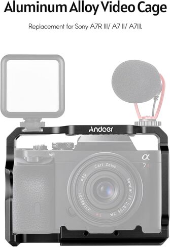 Andoer Aluminum Alloy Camera Cage Video Rig Replacement for A7R III/ A7 II/ A7III in Saudi Arabia