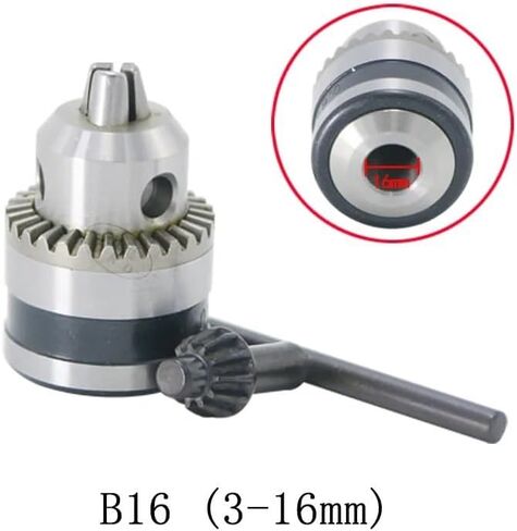 1pc B10 B12 B16 B18 Drill Chuck Rotation Clamping Tool Morse Drill Chuck MT1 MT2 MT3 MT4 Tool Holder 1pcs Wrench + 1pcs Drill Chuck(B18 (3-16mm)) in Saudi Arabia