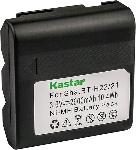 Kastar 1-Pack BTH22 Battery 2900mAh استبدال لـ Sharp VL-E980E ، VL-E98 ، VL-E98E ، VL-E407S ، VL-E420H ، VL-E420U ، VL-E500U ، VL-E600 ، VL-E600U ، VL-E610U ، VL-E620 ، VL-E620S in Kuwait