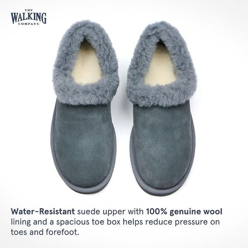 Mosey Slip On Slippers For Women | Water Resistant Suede House Slippers | Fuzzy Slippers With Arch Support For Women | in Saudi Arabia
