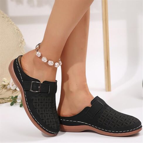 Clogs for Women Mules Summer Comfortable Orthopedic Arch Support Sandals Breathable Closed Toe Slippers Lightweight Outdoor Beach Shoes in Saudi Arabia