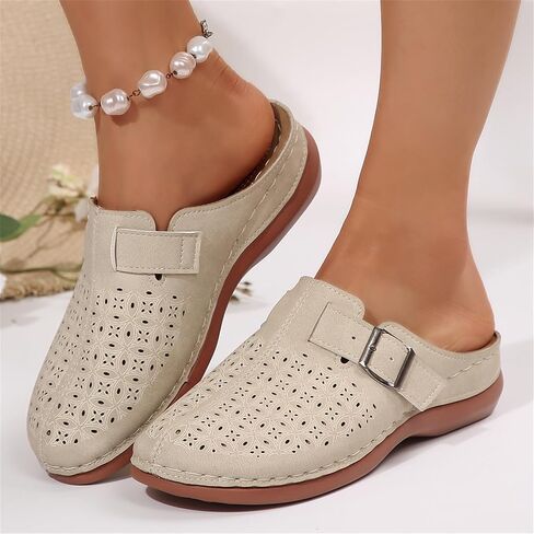 Clogs for Women Mules Summer Comfortable Orthopedic Arch Support Sandals Breathable Closed Toe Slippers Lightweight Outdoor Beach Shoes in Saudi Arabia