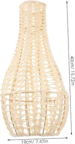 Cabilock Rustic Vintage Style Lampshade Cotton Rope Rop in Kuwait