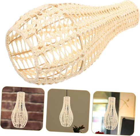 Cabilock Rustic Vintage Style Lampshade Cotton Rope Rop in Kuwait