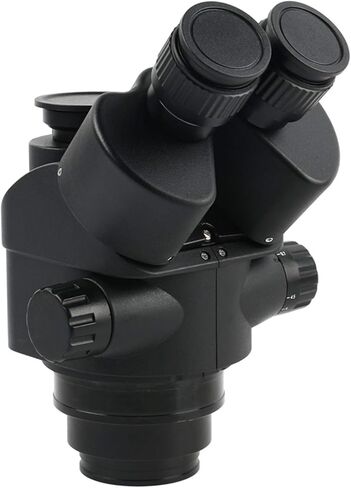 Microscope 7x-45x 3.5x-90x Microscope Zoom Microscope Head + 0.5x 2.0x Lens (اللون: 3.5x 90x) (7x 45x) in Kuwait