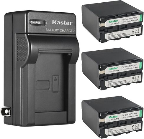 Kastar AC Wall Battery Charger Replacement for Son HVR-Z5 HVR-Z7 HVR-AU1 HXR-MC1500 HXR-MC2000 HXR-MC2500 HXR-NX100 HXR-NX3 HXR-NX5 HXR-NX5R MPK-DVF4 MVC-CD1000 MVC-CD400 in Saudi Arabia