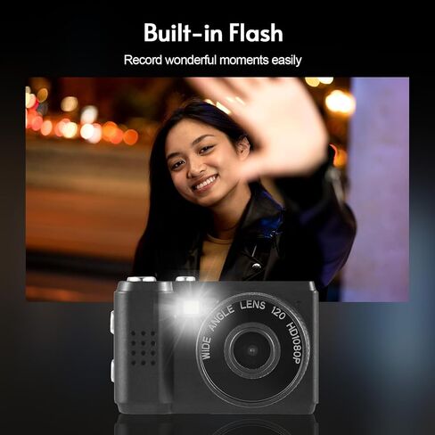 Mini Camera Mini Digital Video Camera 1080p Camcorder Breadibed in Batchy مع فلاش شاشة LCD لفيديو الصور ، وردي in Kuwait