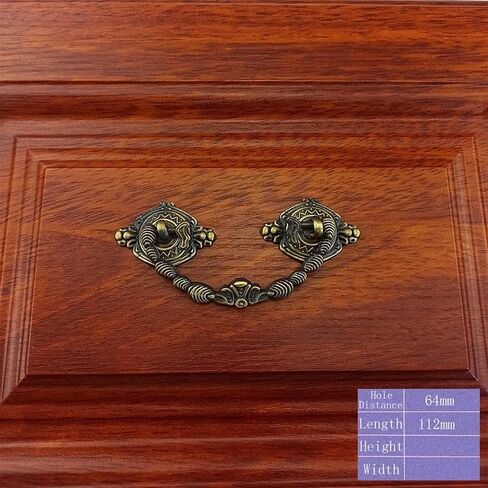Bronze Furniture Handle for Drawer Kitchen Cabinets Wardrobe Cupboard Table Dresser Pendant Handle Shoe Cabinet Pulls 2Pcs(Gold 96mm) in Saudi Arabia