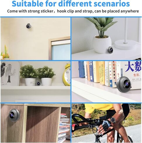 Mini Spy Camera wifi-1080P Wireless Hidden Camera-Nanny Cam Live Feed-Portable Small Surveillance Security Camera for Car Home Indoor-with Cell Phone App in Kuwait