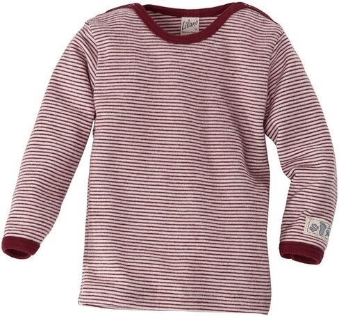 Organic Merino Wool and Silk Baby T-Shirt Long Sleeve [100306]. Made in Germany. in Saudi Arabia