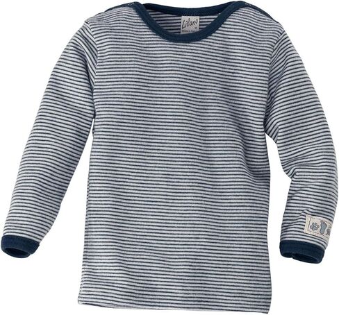 Organic Merino Wool and Silk Baby T-Shirt Long Sleeve [100306]. Made in Germany. in Saudi Arabia