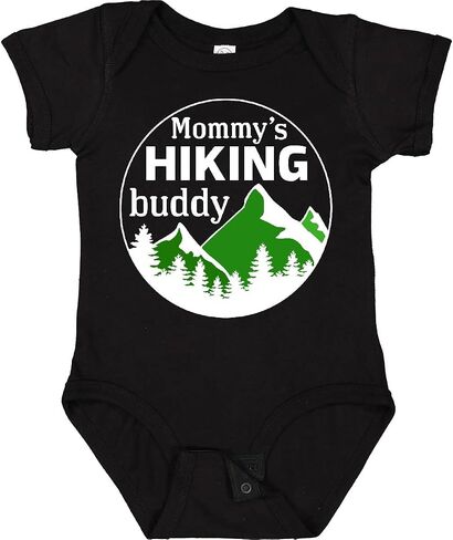 inktastic Mommy's Hiking Buddy with Mountains and Trees Baby Bodysuit in Saudi Arabia