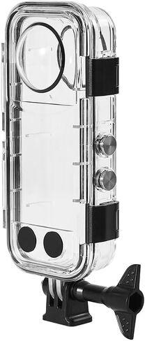 Waterproof Case, 60M Underwater Dive Case Housing Shell Deep Diving Snorkeling Protector Compatible with Ins ta 360 X3 (Glass) in Kuwait