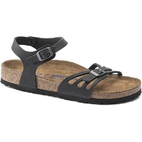 Birkenstock Bali Soft Footbed Black Oiled Leather R 40 R EU 9-9.5 Women7-7.5 Men