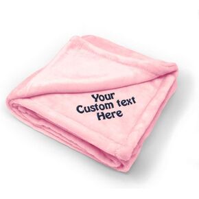 Nursery Bedding Baby Blankets for Boys & Girls Custom Personalized Text Name