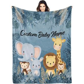 Personalized Name Blankets for Kids, Custom Blankets for Infant Toddler, Babys Gifts for Birthday Gifts for Boys & Girls Kids Teen Girl New Mom, 30"x40"