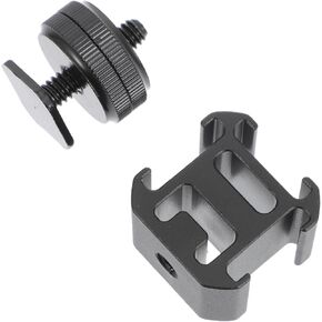 STOBOK 1Set Camera Hot Shoe Mount Adapter for Rig and Tripod Screw Compatible Flash Holder Easy to Install for Photography Equipment Like Lights and Microphones