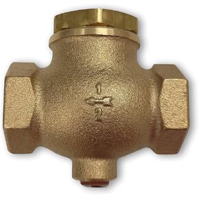 New 1/2" Cast Brass Horizontal Check Valve Air Compressor Inline Vertical