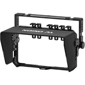 YC Onion Cage Bracket for YoloBox Pro Live Equipment Encoder, Aluminum Alloy Multi-Mount with Universal 1/4 Screw Hole and Expand Cold Shoe Mount Port, Adjustable Cable Clamp