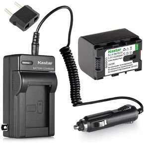 Kastar Battery and Charger Replacement for JVC Everio GZ-HM35BU, GZ-HM40BU, GZ-HM50BU Flash Memory Camcorder