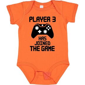 inktastic Player 3 Has Joined the Game Baby Bodysuit