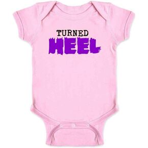 Pop Threads Turned Heel Pro Wrestling Funny Character Baby Toddler Kids Girl Boy T-Shirt