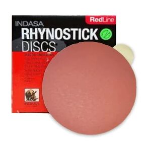 6" Rhynostick Red Line Solid Sanding Discs (600 Series) 60 Grit (50 Discs)