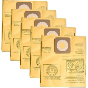 39970 Filter Bags Replacement for Craftsman 6 and 9 Gallon Shop Vacuums 17584/17590, CMXZVBE39970 Fine Dust Bags 5 pack