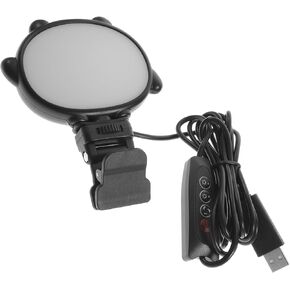 Led Camera Light Clip-on for Laptop Soft Lighting for Video Calls Live Streaming 3 Brightness Settings