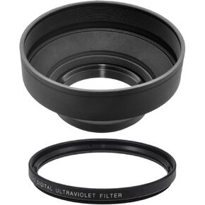 PRO 55mm Filter Kit for Nikon AF-P DX NIKKOR 18-55mm F3.5-5.6G VR Lens, Elite Edge - 55 mm Polarizing Filter, 55mm UV Filter, 55mm Florescent Filter, Filter Pouch - Shop Smart!