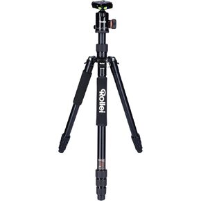 Rollei C5i - ترايبود الألومنيوم مع رأس الكرة البانورامي - ARCA SWISS COMPATIBLE - MAX. تحميل 8 كجم - التيتانيوم