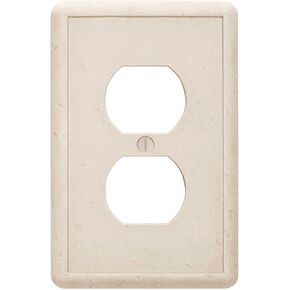 Questech Light Switch Cover, Triple Toggle Wall Plate for Electrical Outlets, 3-Gang Triple Switch Plates Standard Size Receptacle Cover, Decorative Tumbled Texture, Noche